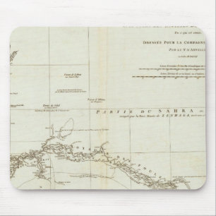 Mousepad Mapa da África Ocidental