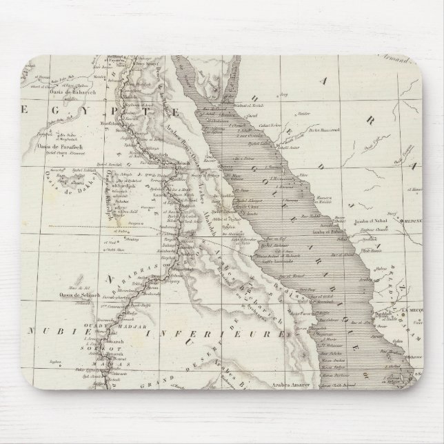 Mousepad Mapa da África Oriental (Frente)