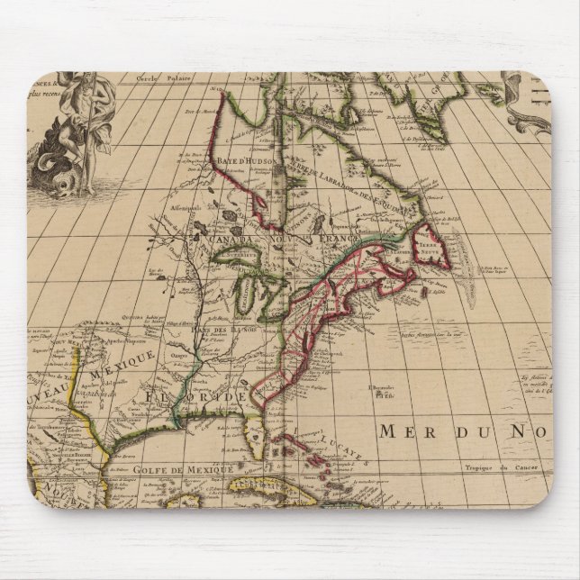 Mousepad Mapa da América do Norte 2 (Frente)