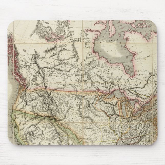 Mousepad Mapa da América do Norte 4 (Frente)