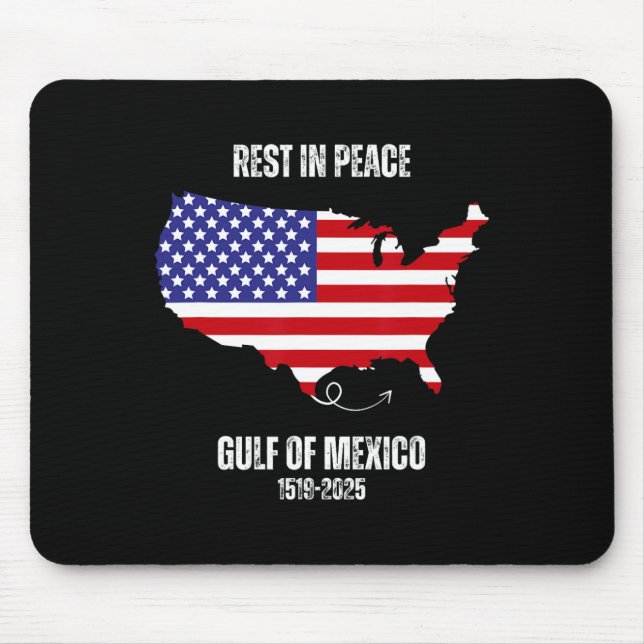 Mousepad Mapa da América Golfo do México Presidente Golfo d (Frente)