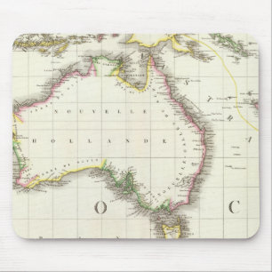 Mousepad Mapa da Áustria e da Indonésia gravado