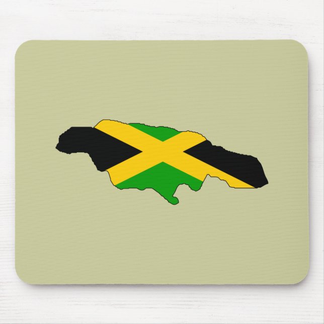 Mousepad Mapa da bandeira de Jamaica (Frente)