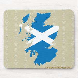 Mousepad Mapa da bandeira de Scotland sem redução