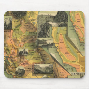 Mousepad Mapa da Califórnia