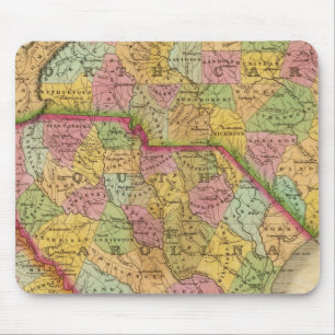 Mousepad Mapa Da Carolina Do Norte E Do Sul E Da Geórgia