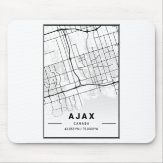 Mousepad Mapa da cidade de Luz Ajax