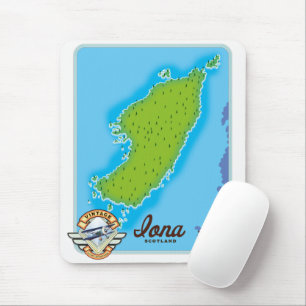 Mousepad Mapa da Escócia Iona
