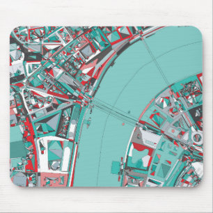 Mousepad Mapa da estrutura da cidade de Londres