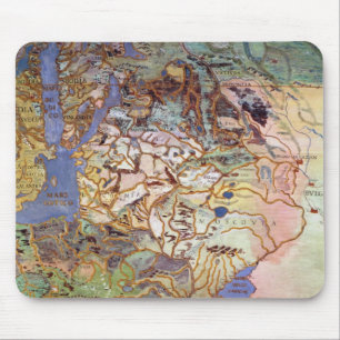Mousepad Mapa da Europa Central