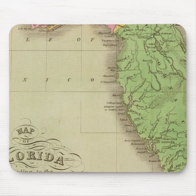 Mousepad Mapa da Flórida (Frente)