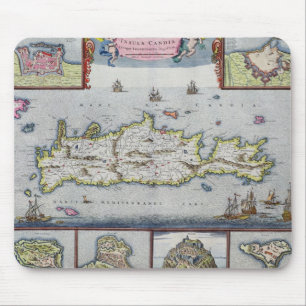 Mousepad Mapa da ilha de Candia