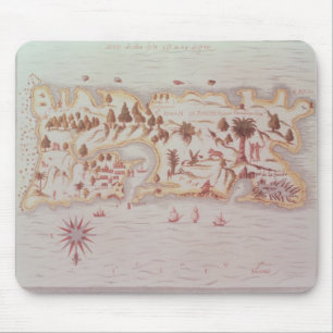 Mousepad Mapa da ilha de Puerto Rico, 1599