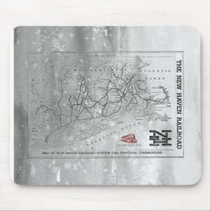 Mousepad Mapa da New Haven Railroad 1956