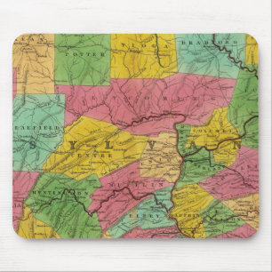 Mousepad Mapa da Pensilvânia, Nova Jersey e Delaware