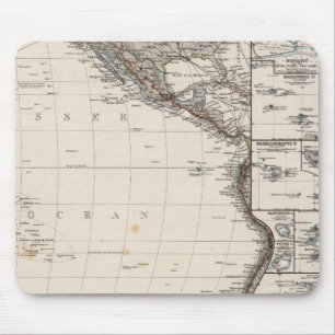 Mousepad Mapa da Polinésia