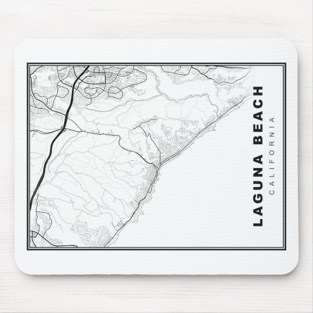 Mousepad Mapa da Praia da Laguna (Frente)