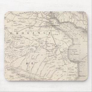 Mousepad Mapa da província de Buenos Aires, regiões vizin