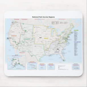 Mousepad Mapa da região de National Park Service