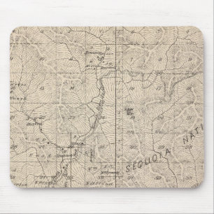 Mousepad Mapa da Seção do Condado de Tulare T1617S R2829E