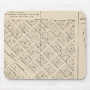 Mousepad Mapa da Seção do Condado de Tulare T16S R24E