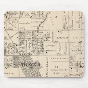 Mousepad Mapa da Seção do Condado de Tulare T17S R23E