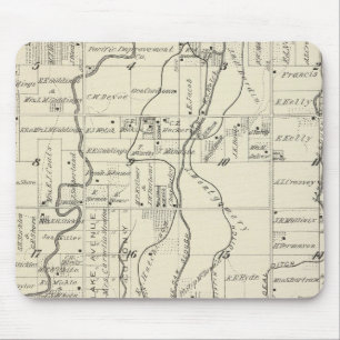 Mousepad Mapa da Seção do Condado de Tulare T19S R21E