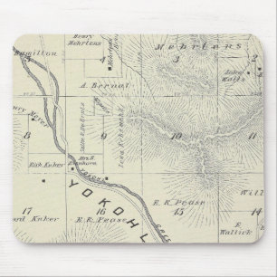 Mousepad Mapa da Seção do Condado de Tulare T19S R27E