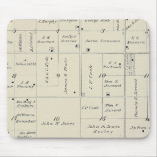 Mousepad Mapa da Seção do Condado de Tulare T20S R26E