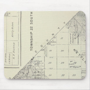 Mousepad Mapa da Seção do Condado de Tulare T2223S R1617E
