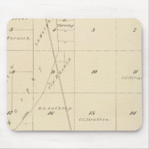 Mousepad Mapa da Seção do Condado de Tulare T24S R24E