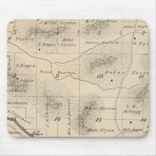 Mousepad Mapa da Seção do Condado de Tulare T24S R28E