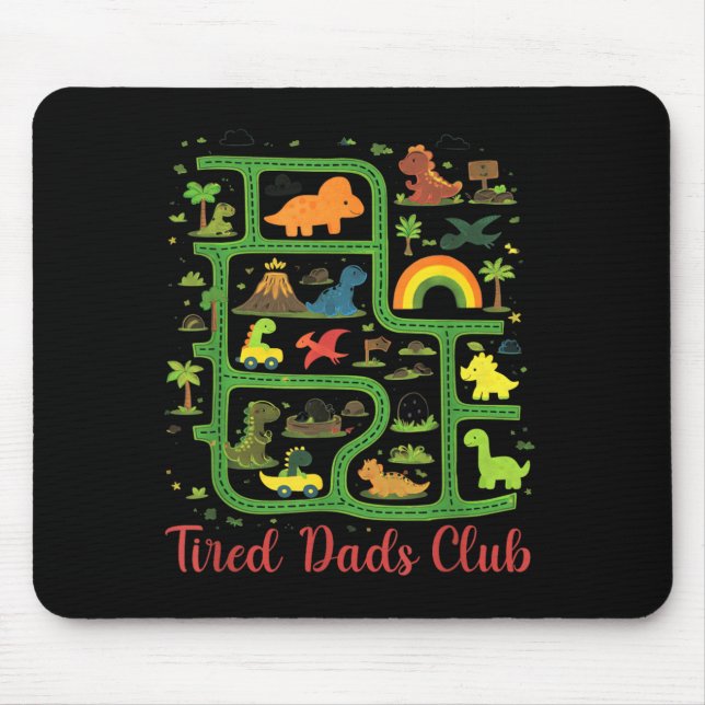 Mousepad Mapa da Terra do Dinossauro Papai Clube dos Pais C (Frente)