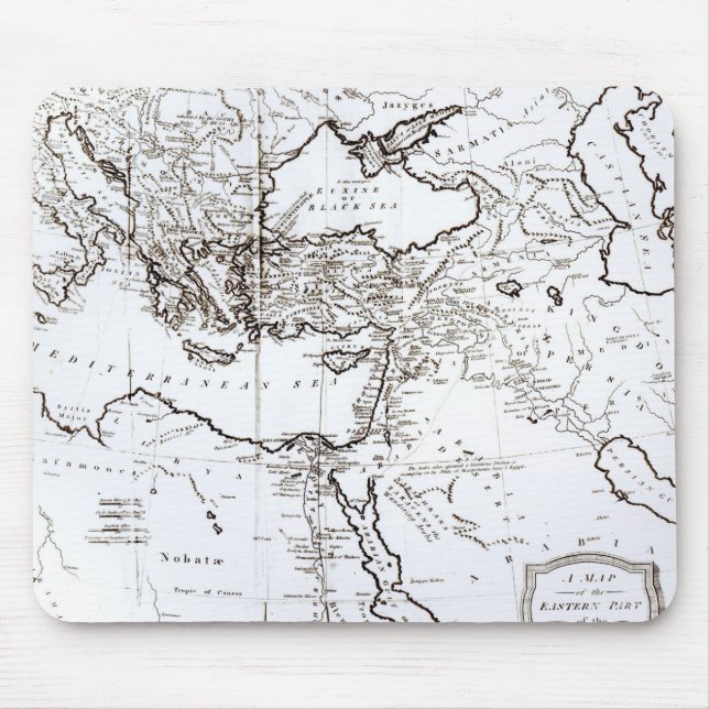 Mousepad Mapa da zona oriental do império romano (Frente)