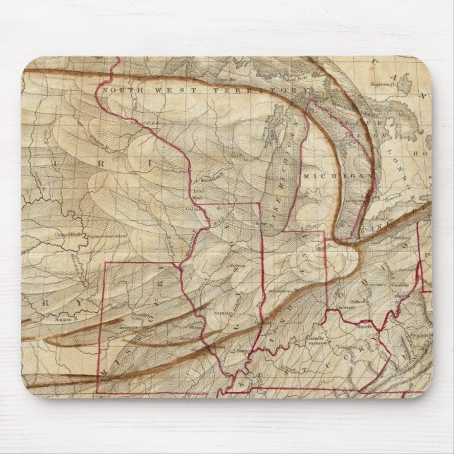 Mousepad Mapa das Águias dos Estados Unidos (Frente)