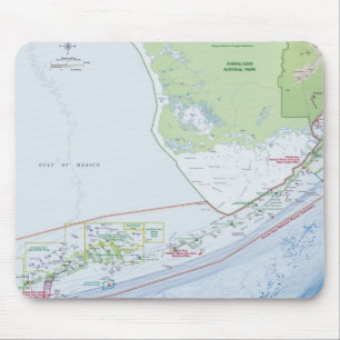 Mousepad Mapa das chaves de Florida