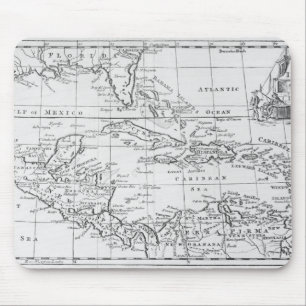 Mousepad Mapa das Índias Ocidentais