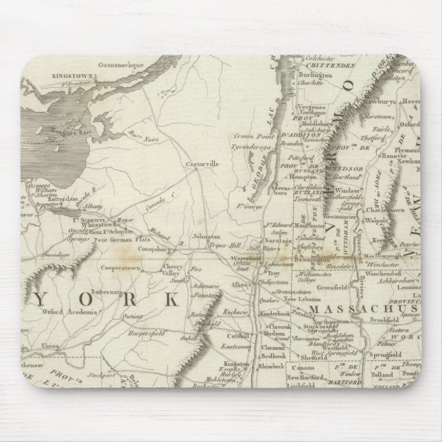 Mousepad Mapa das províncias dos Estados Unidos (Frente)