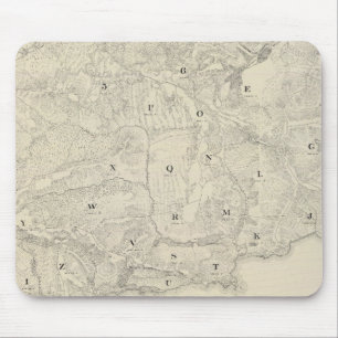 Mousepad Mapa das Terras e da Água de Tamalpais