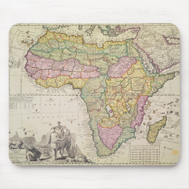 Mousepad Mapa de África (Frente)