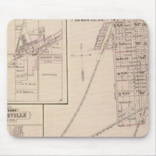 Mousepad Mapa de Auburn, De Kalb Co
