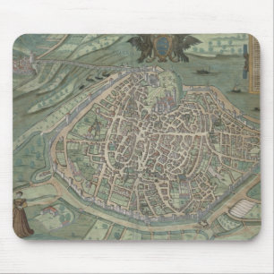 Mousepad Mapa de Avignon, de "Civitates Orbis Terrarum"