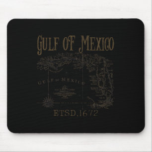 Mousepad Mapa De Bandeiras Do Golfo Do México, Funny Améric
