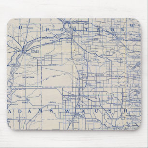 Mousepad Mapa de Bicicletas em Wisconsin