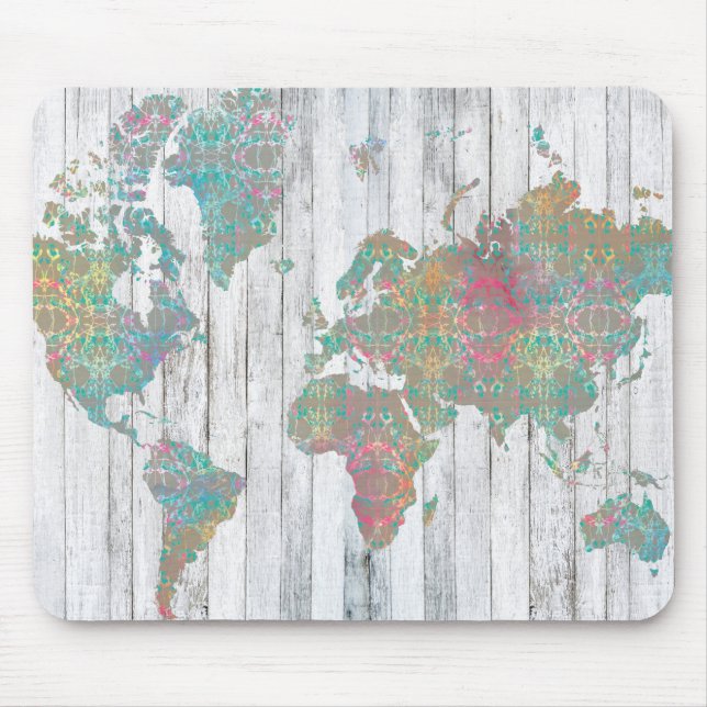 Mousepad Mapa de Boho II (Frente)