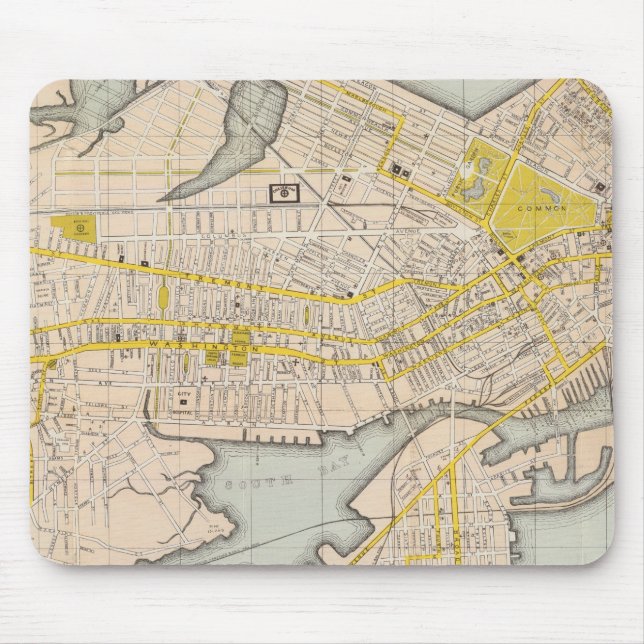 Mousepad Mapa De Boston (Frente)