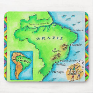 Mousepad Mapa de Brasil
