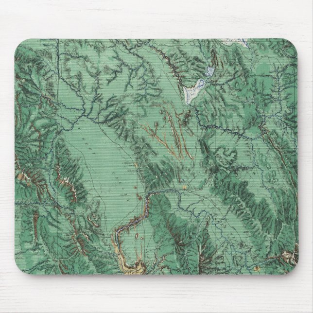 Mousepad Mapa de Classificação de Terra de Idaho (Frente)