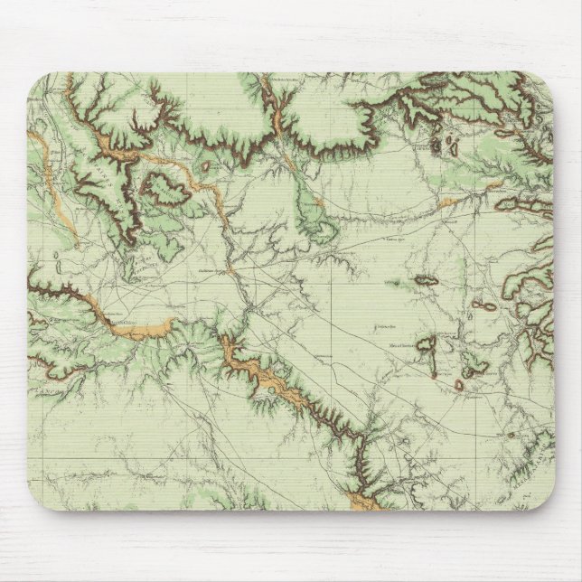 Mousepad Mapa de Classificação de Terra do Novo México (Frente)