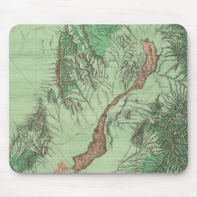 Mousepad Mapa de Classificação de Terra do Sudoeste do Novo (Frente)